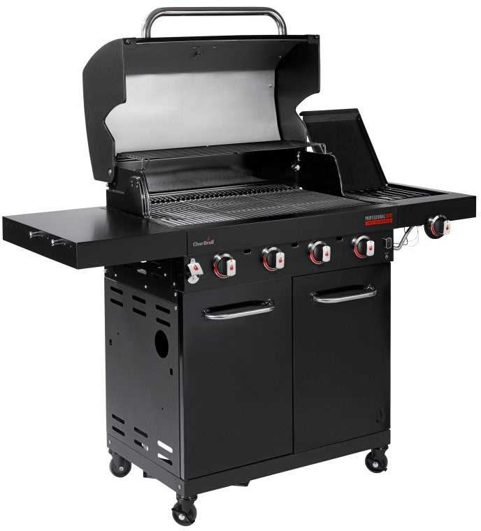 Char Broil Profesionalus dujinis BBQ grilis 4 degikliai su šoniniu degikliu
