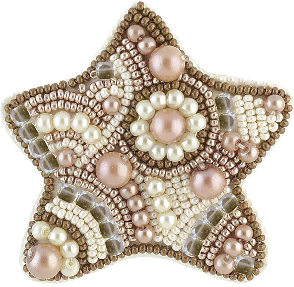 Charivna Mit Karoliukų siuvinėjimo rinkinys segės „Meduolis“ su Preciosa, Crystal Art