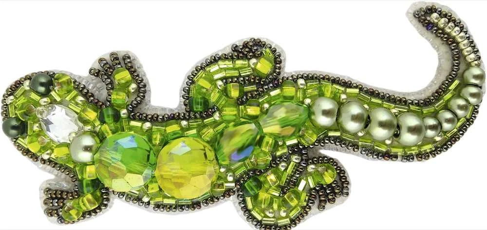 Charivna Mit Karoliukų siuvinėjimo rinkinys sagė „Driežas“ Crystal Art