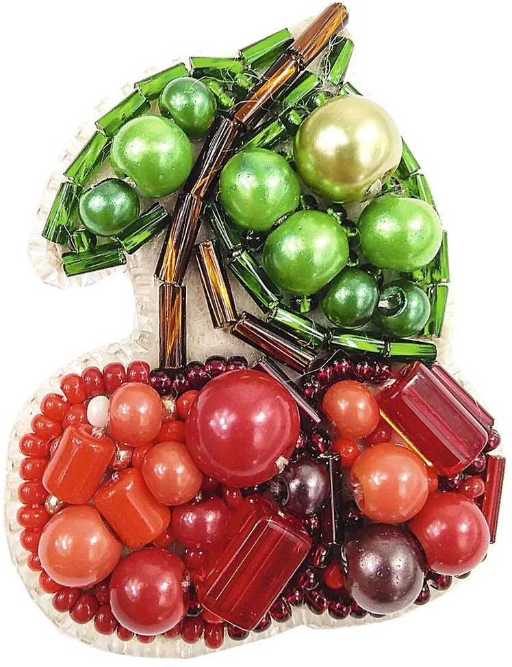 Charivna Mit Karoliukų siuvinėjimo rinkinys sagės kūrimui „Vyšnia“ Crystal Art