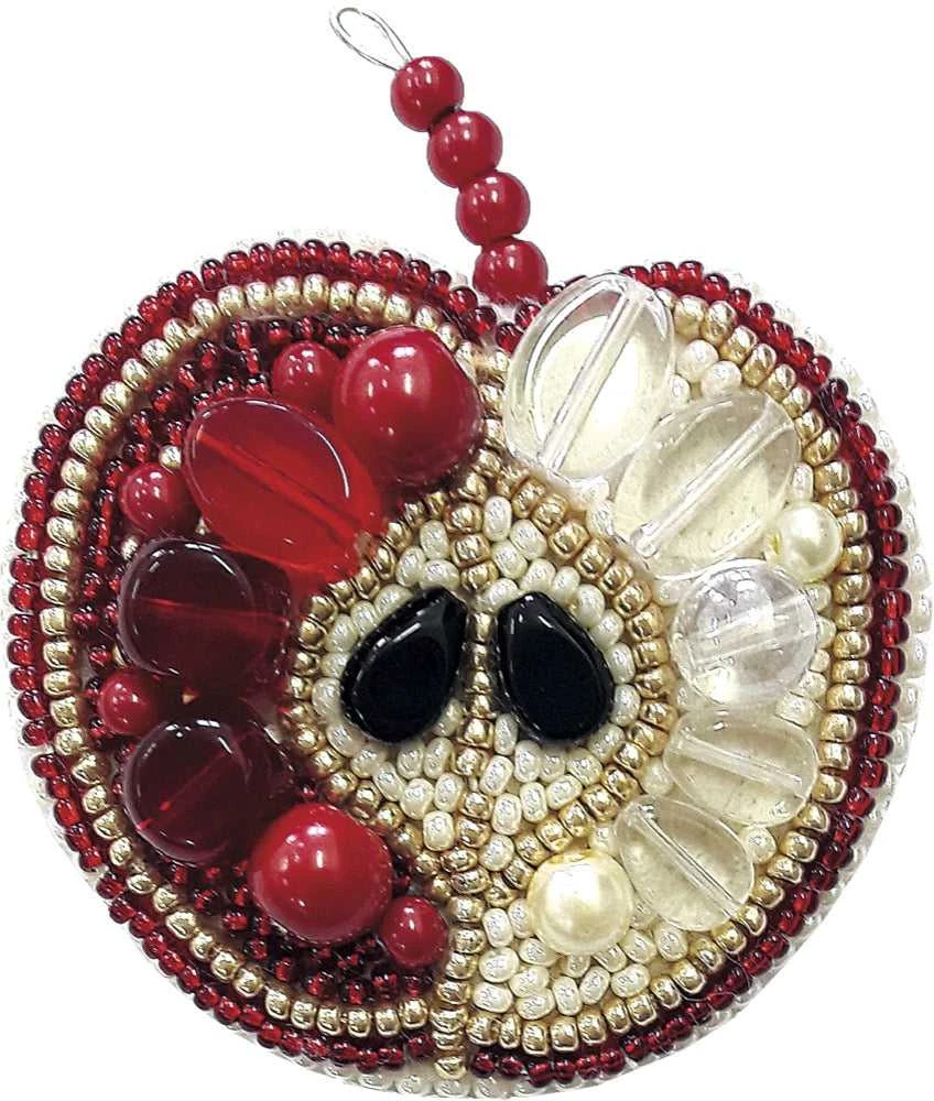 Charivna Mit Karoliukų siuvinėjimo rinkinys segė Crystal Art „Raudonas obuolys“