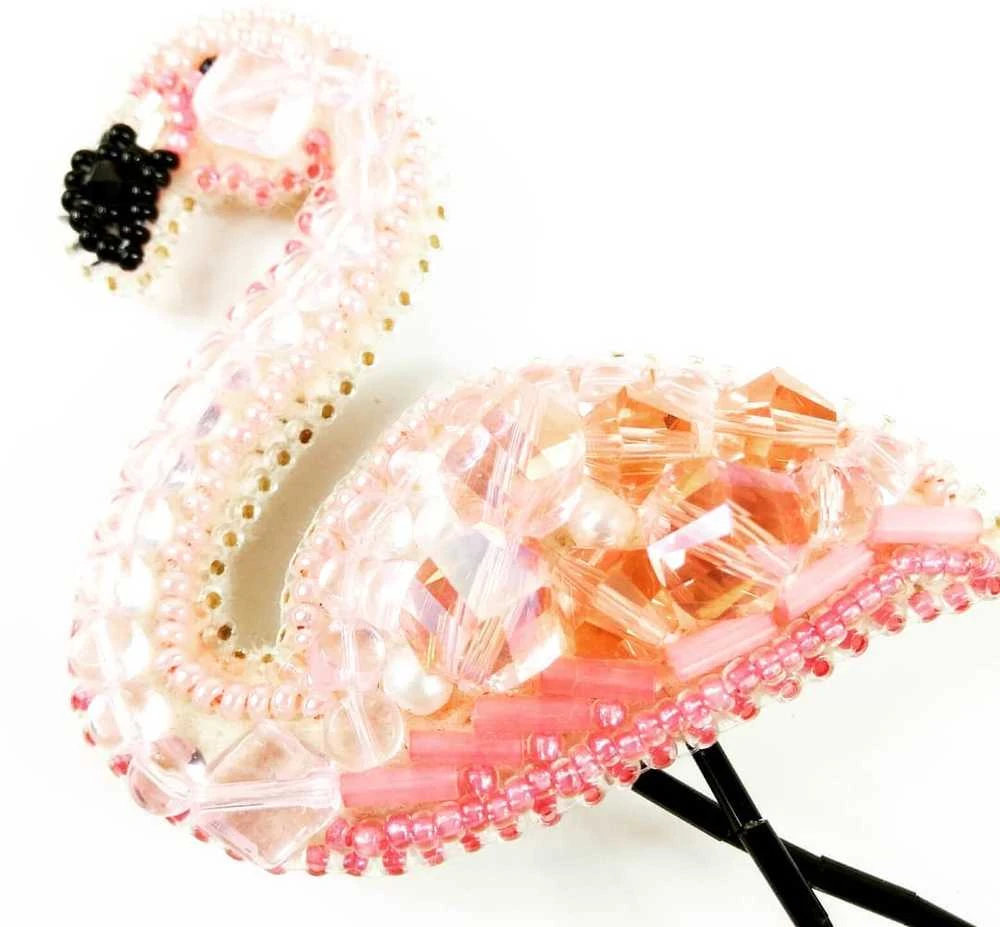 Charivna Mit Segės „Flamingas“ karoliukų siuvinėjimo rinkinys