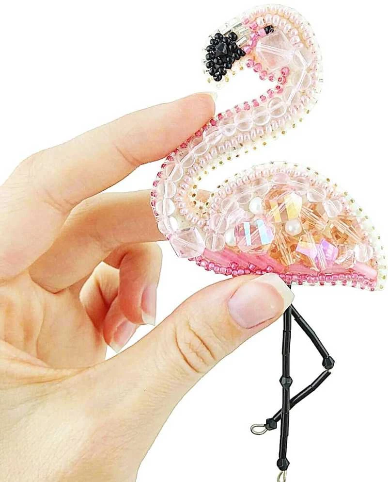 Charivna Mit Segės „Flamingas“ karoliukų siuvinėjimo rinkinys