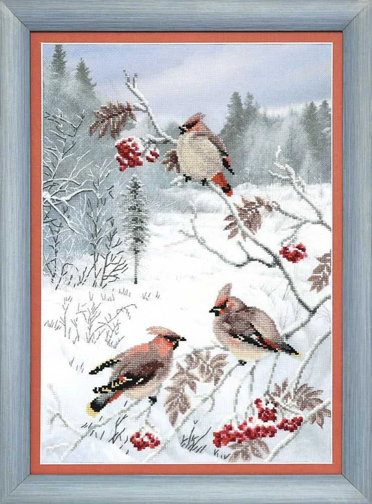 Charivna Mit Siuvinėjimo kryželiu rinkinys Crystal Art Žiemos skanėstas, 24x35 cm