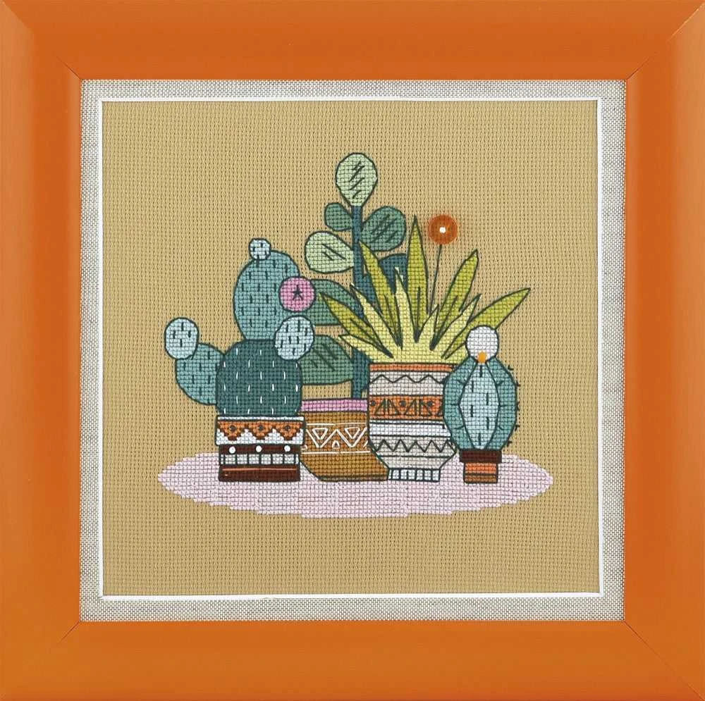 Charivna Mit Siuvinėjimo kryželiu rinkinys Bright Mexico triptikas, 18x18 cm, Crystal Art