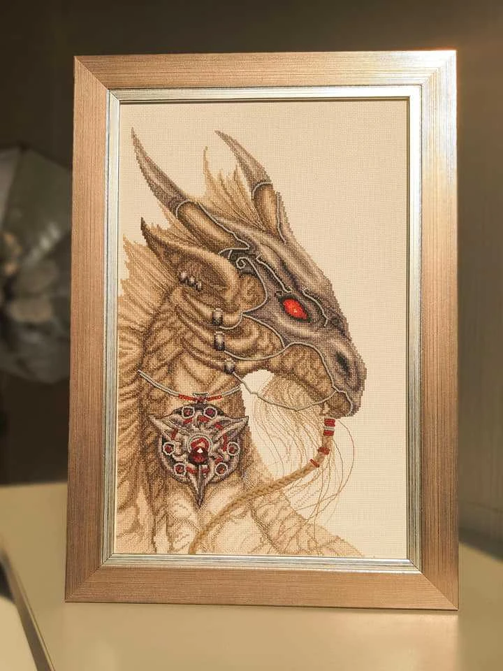 Charivna Mit Siuvinėjimo kryželiu rinkinys „Lobio sergėtojas“, Aida 16, 28×44 cm