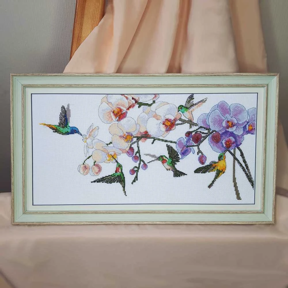 Charivna Mit Siuvinėjimo kryželiu rinkinys Tropikų kvapas, Aida 14, 31 sp., 40×20 cm