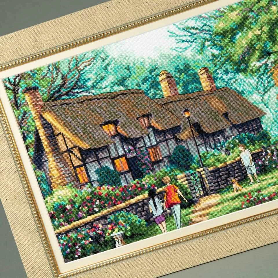 Charivna Mit Siuvinėjimo kryželiu rinkinys Veidrodinis vanduo, Aida16, 36×24,5 cm, 44 spalvų