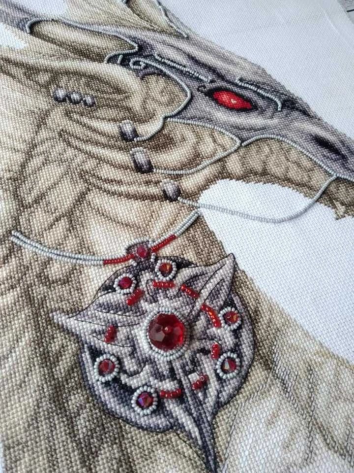 Charivna Mit Siuvinėjimo kryželiu rinkinys „Lobio sergėtojas“, Aida 16, 28×44 cm