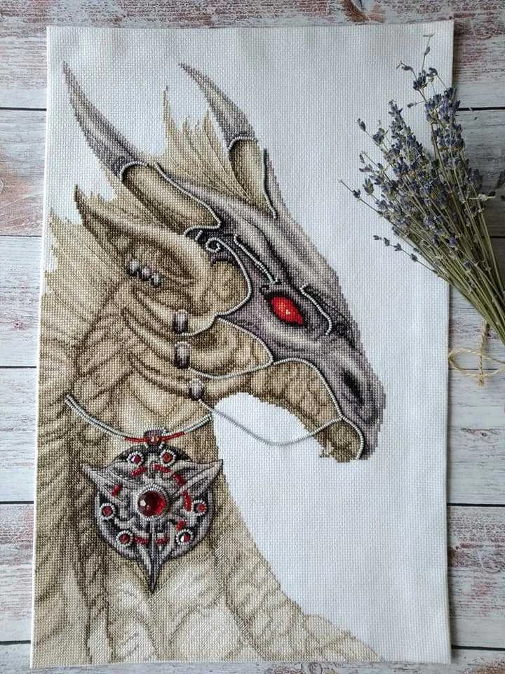 Charivna Mit Siuvinėjimo kryželiu rinkinys „Lobio sergėtojas“, Aida 16, 28×44 cm