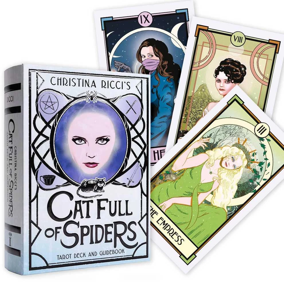 Insight Editions Taro kortų rinkinys - Christina Ricci Katė Pilna Vorų 78 Kortos 128 Puslapių Gidas
