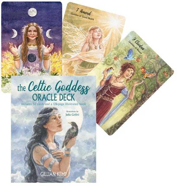 KNYGA Cico Books Celtic Goddess Oracle kortos