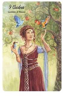 KNYGA Cico Books Celtic Goddess Oracle kortos