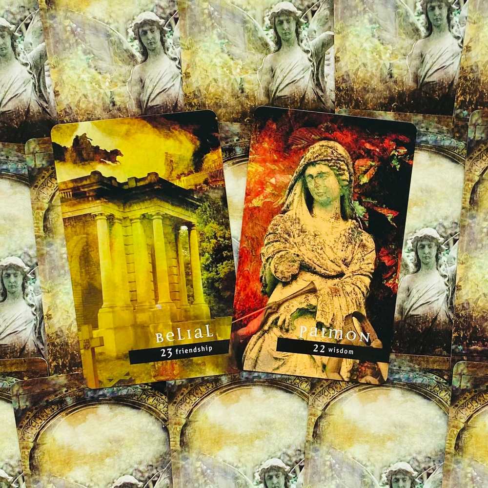 KNYGA Cico Books Fallen Angel Oracle kortų ir knygos rinkinys