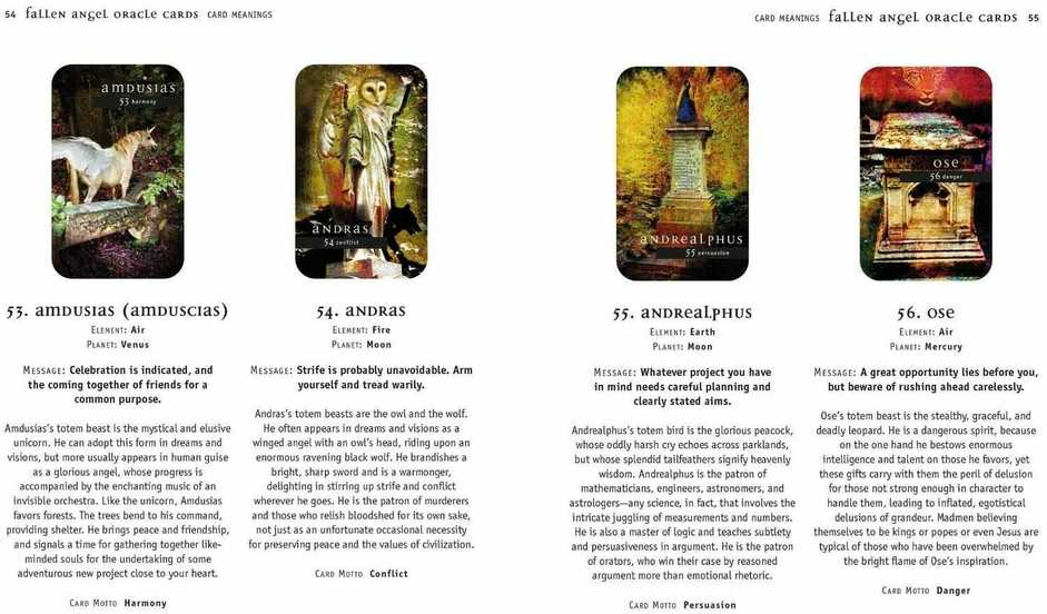 KNYGA Cico Books Fallen Angel Oracle kortų ir knygos rinkinys