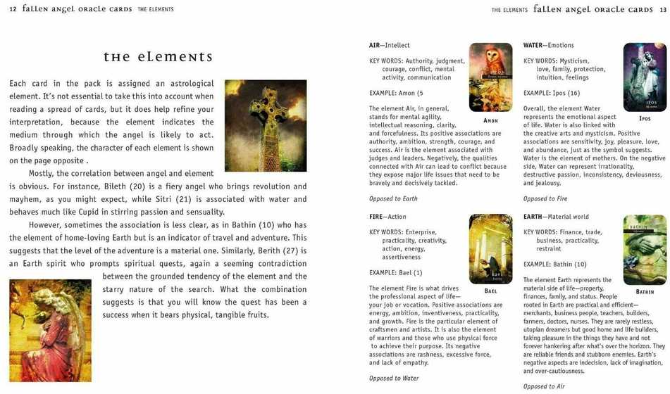 KNYGA Cico Books Fallen Angel Oracle kortų ir knygos rinkinys