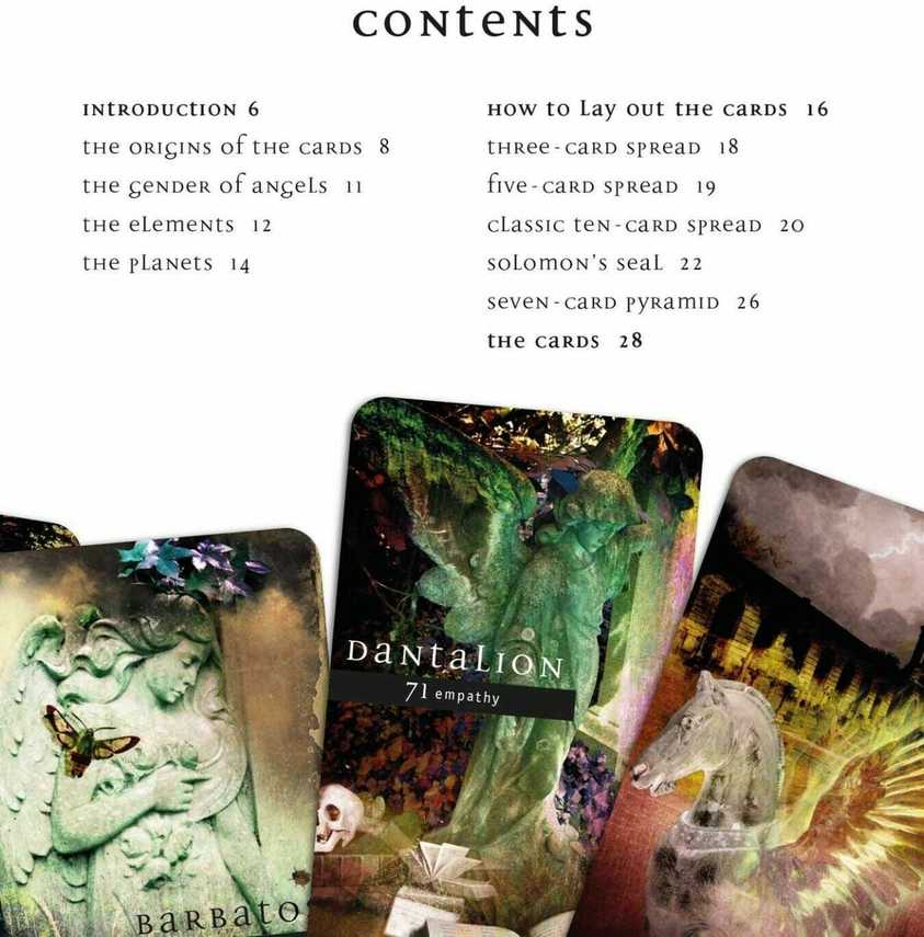 KNYGA Cico Books Fallen Angel Oracle kortų ir knygos rinkinys