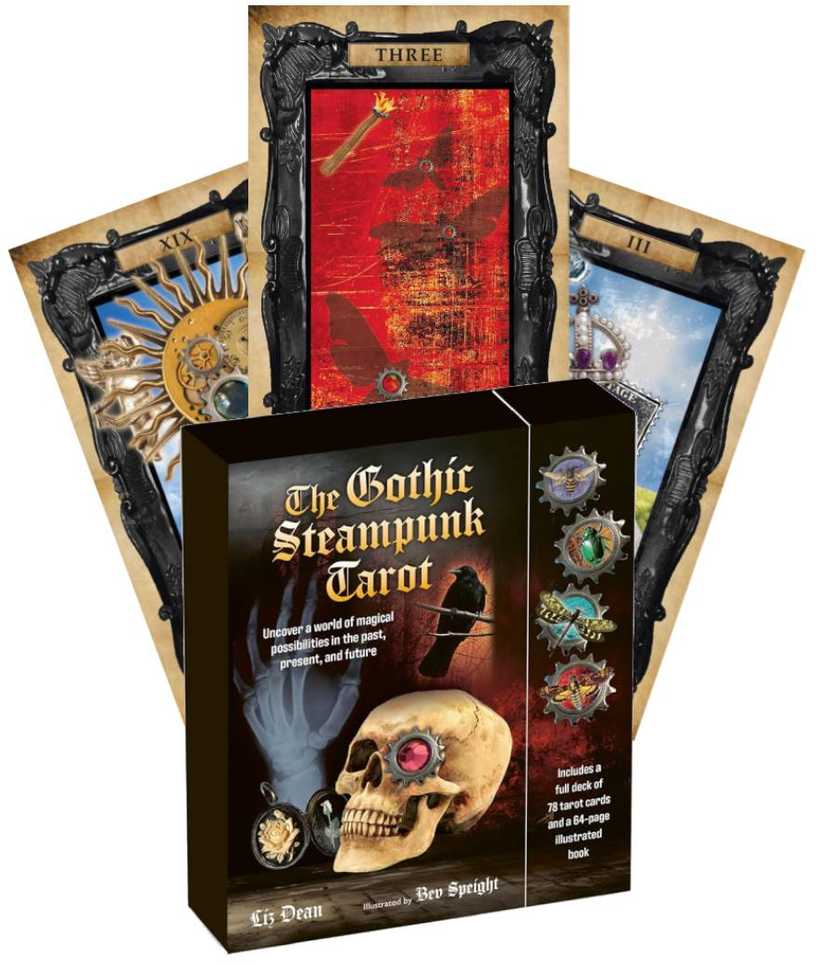 Cico Books Gothic Steampunk taro kortos su knyga – 78 kortų rinkinys