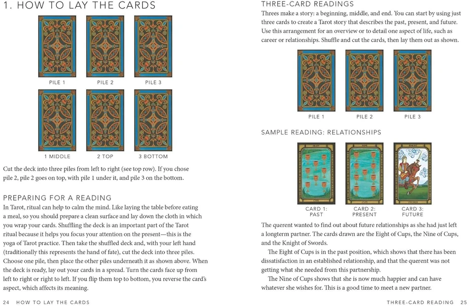 Cico Books Knyga - The Little Book of Tarot by Liz Dean, Practical Guide to Tarot