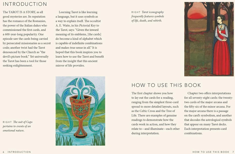 Cico Books Knyga - The Little Book of Tarot by Liz Dean, Practical Guide to Tarot