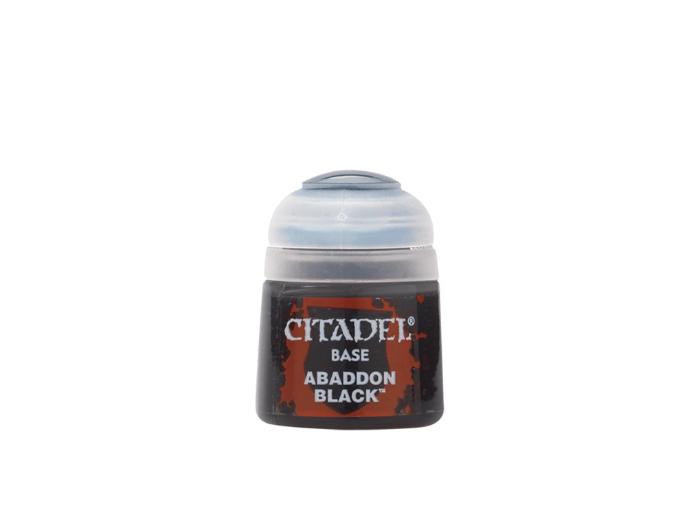 Citadel Colour Citadel Abaddon Juodas Base akriliniai dažai 12 ml miniatiūroms
