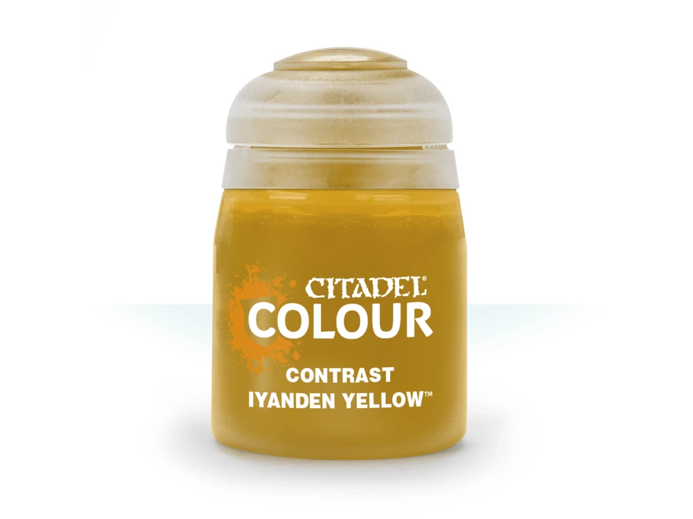 Citadel Colour Citadel Contrast Iyanden Geltona akriliniai dažai miniatiūroms, 18 ml