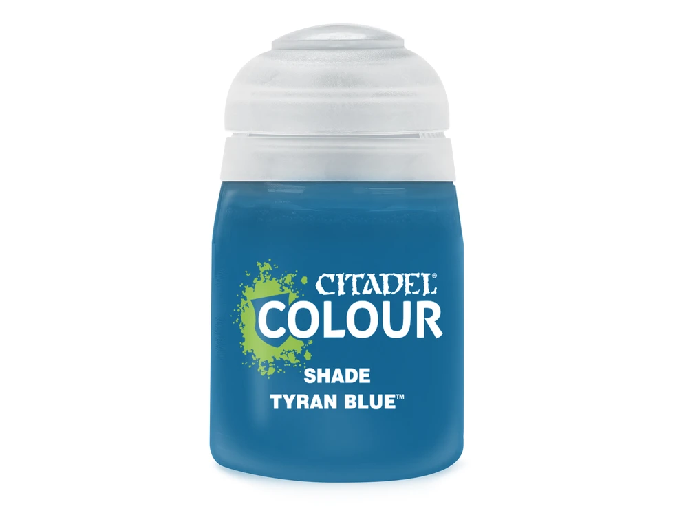 Citadel Colour Citadel Tyran Mėlyna Shade akriliniai šešėlių dažai miniatiūroms, 18 ml