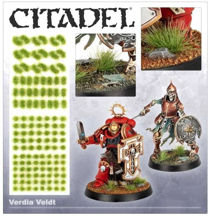 Citadel Colour Citadel Verdia Veldt žolės kuokšteliai (125 vnt.) – lipnūs pagrindų dekorui