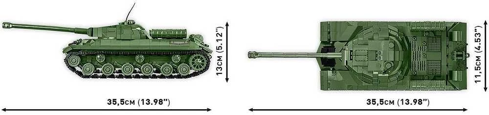 COBI IS-3 retro sunkusis tankas – konstruktorius, 1:28, 1170 det.