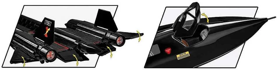 COBI konstruktorius Lockheed SR‑71 Blackbird 1:48, 1374 det., 9+, 5891