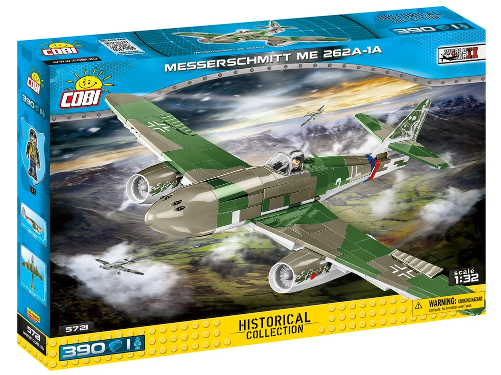 Cobi HC WWII 5721 Samolot Messerschmitt ME 262A-1A 390 kl.