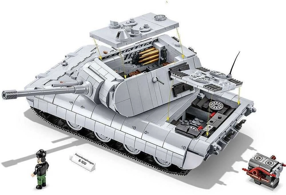 COBI - Konstruktorius Panzerkampfwagen E-100, 1/28, 2572