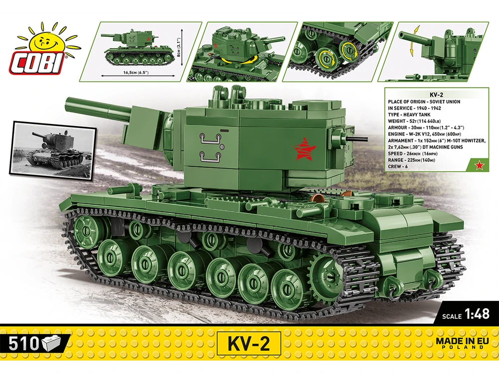COBI - Konstruktorius KV-2, 1/48, 2731