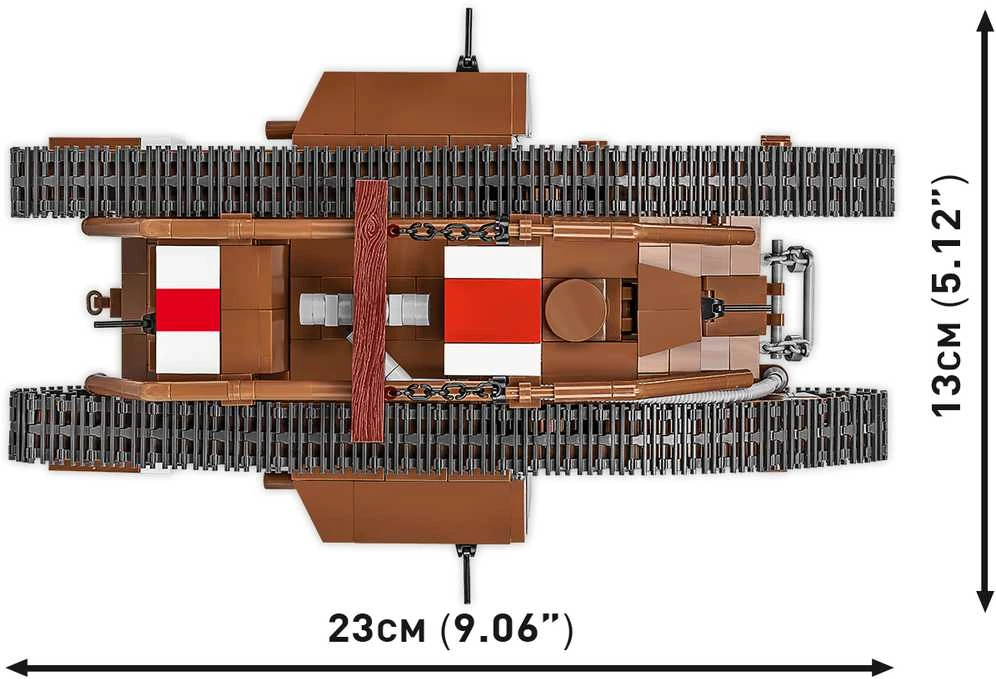 COBI Mark V „Male“ tanko konstruktorius, 1:35, 844 detalės