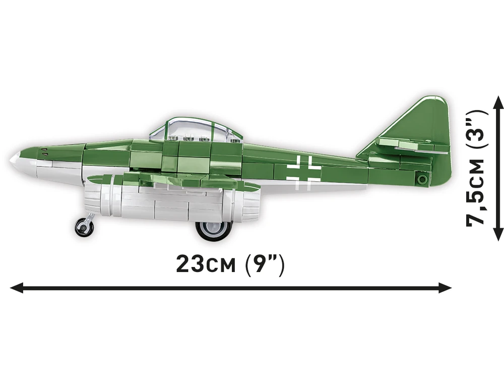 COBI 5881 istorinė kolekcija Antrojo pasaulinio karo Messerschmitt Me 262 naikintuvas