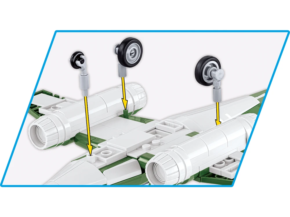 COBI 5881 istorinė kolekcija Antrojo pasaulinio karo Messerschmitt Me 262 naikintuvas