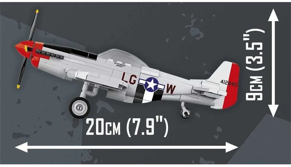 COBI P-51D Mustang lėktuvo konstruktorius 1:48, 150 detalių (5847)