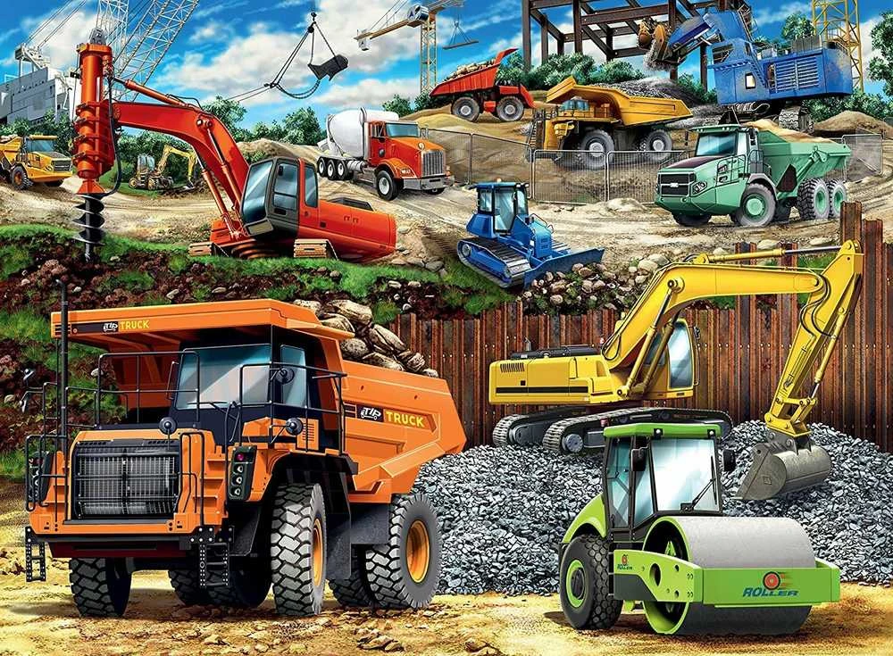 Ravensburger Dėlionė 100 vnt. - Statybinė technika