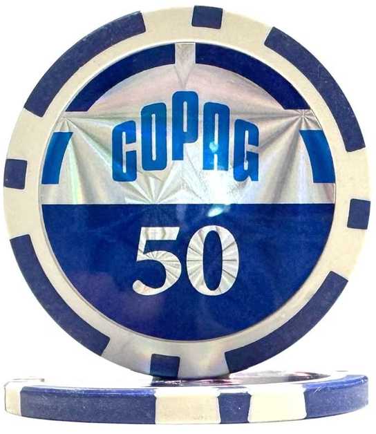 Cartamundi Pokerio Rinkinys - Copag 300 Žetonų 11.5g su 2 Kaladėmis Tamsiame Aliuminio Korpuse