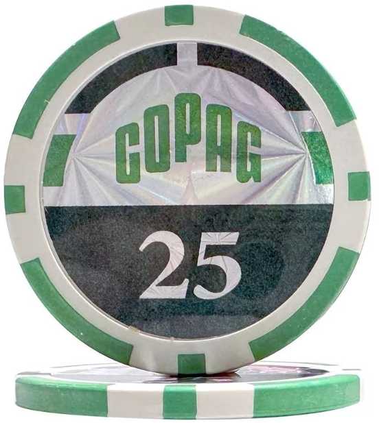 Cartamundi Pokerio Rinkinys - Copag 300 Žetonų 11.5g su 2 Kaladėmis Tamsiame Aliuminio Korpuse