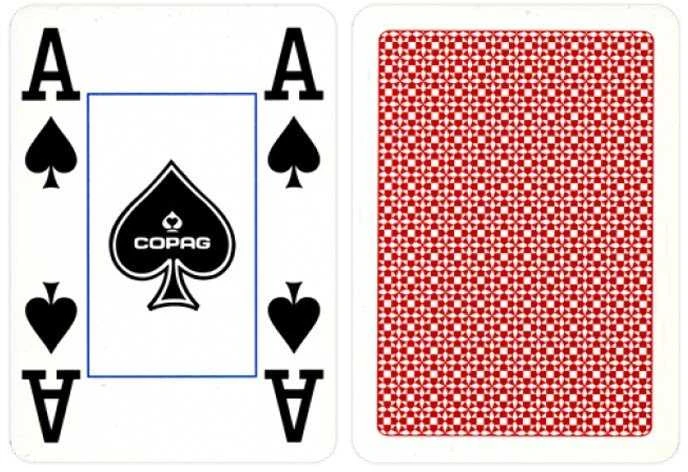 Copag Kortos Philos Poker and Bridge, raudonos, 6721