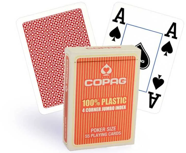 Copag Kortos Philos Poker and Bridge, raudonos, 6721