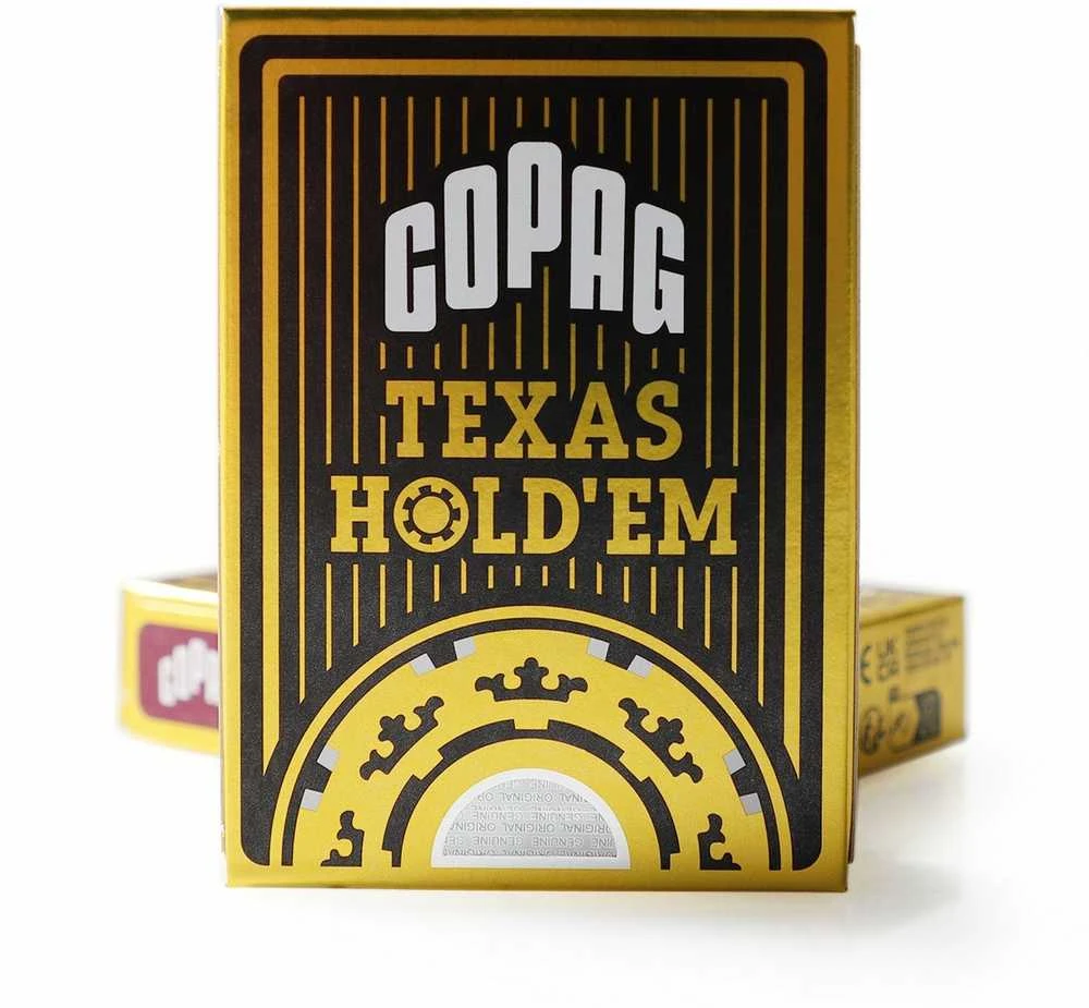 Copag Texas Holdem Pokerio Kortos (Juodos)