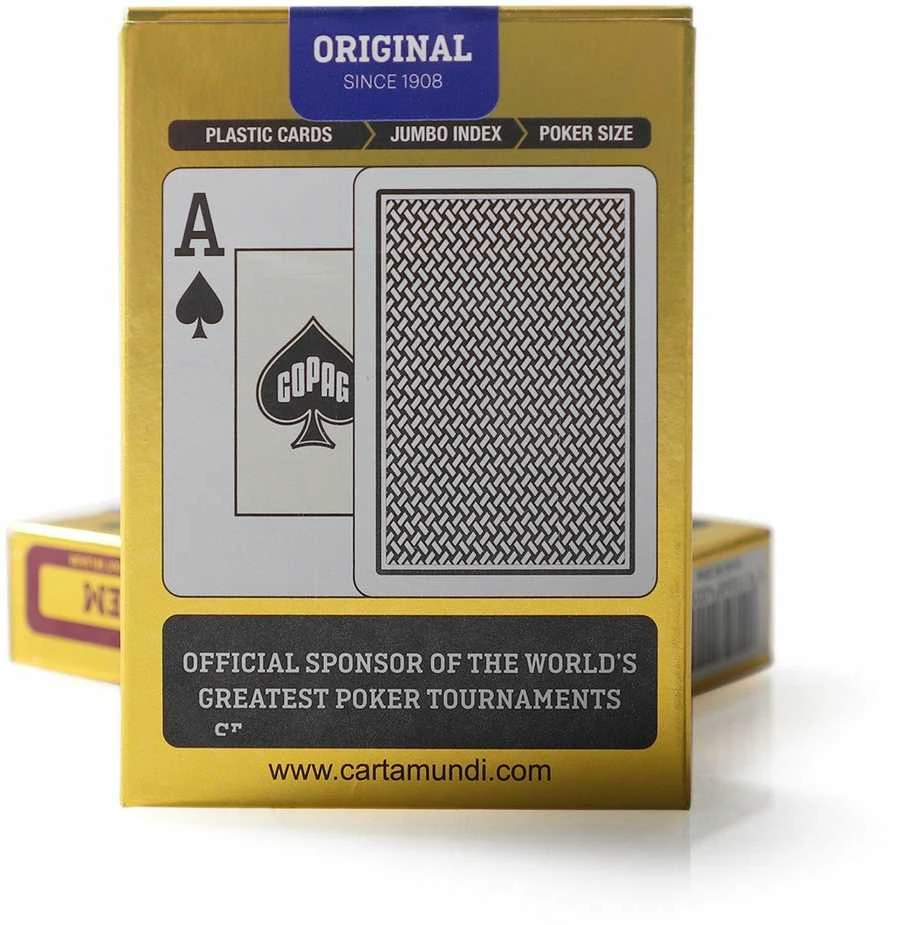 Copag Texas Holdem Pokerio Kortos (Juodos)