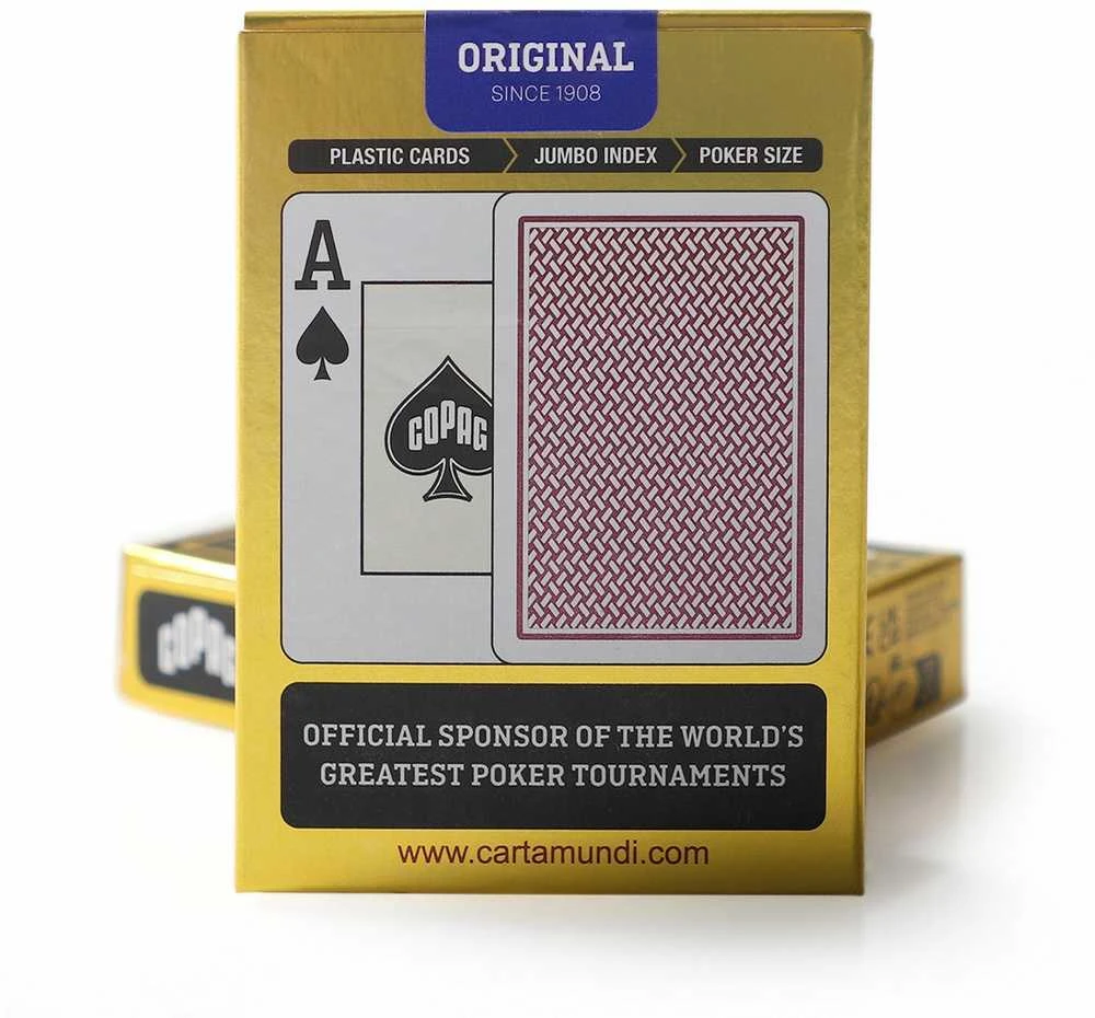 Copag Texas Holdem Pokerio Kortos (Juodos)