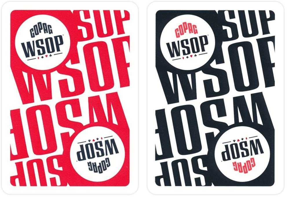 Copag Wsop Jumbo Index Double Plastic Žaidimo Kortos