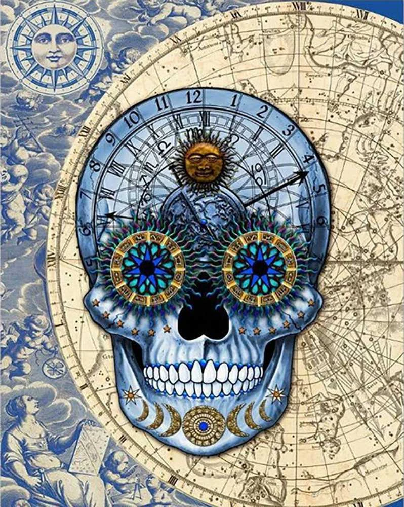 Crafting Spark Astrology Skull Deimantinio Paveikslo komplektas CS2573