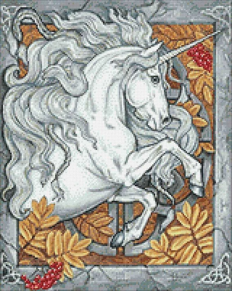 Crafting Spark Autumn Unicorn 40х50 Deimantinio Paveikslo komplektas Cs2677