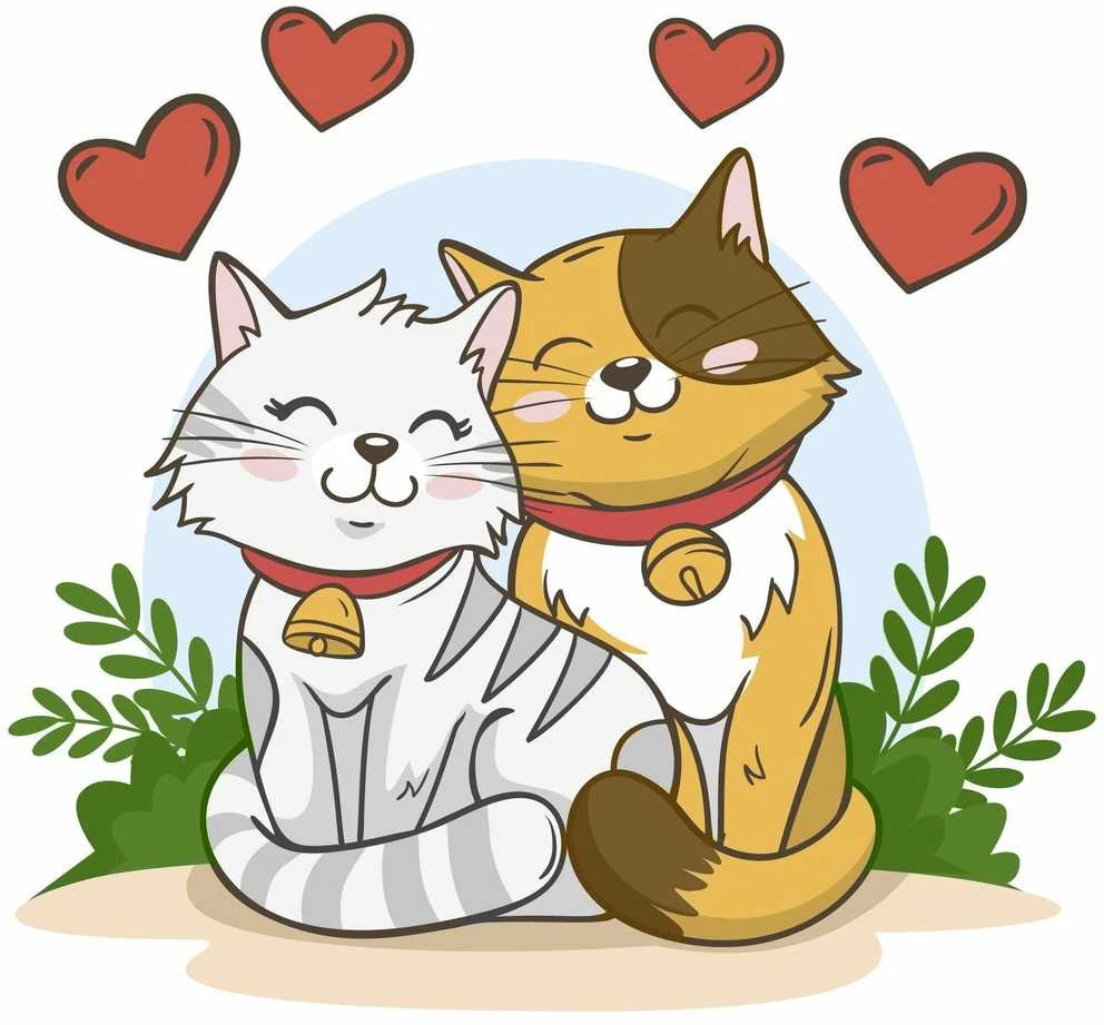 Crafting Spark Cat Love 20х20 Deimantinio Paveikslo komplektas Cs2696