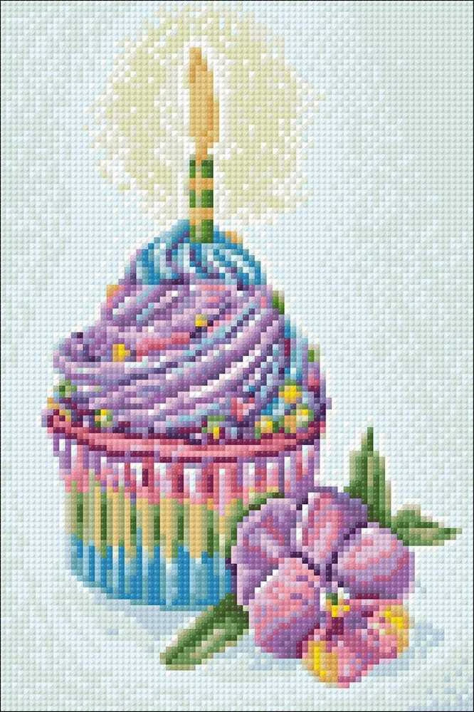 Crafting Spark Celebration Cupcake 20х30 Deimantinio Paveikslo komplektas Cs2720